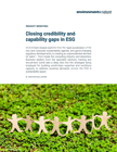 Closing credibility and capability gaps in ESG